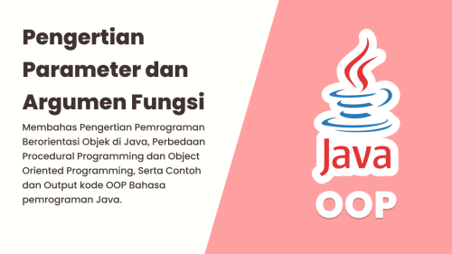 Belajar Oop Bahasa Pemrogaman Java Pengertian Pemrograman