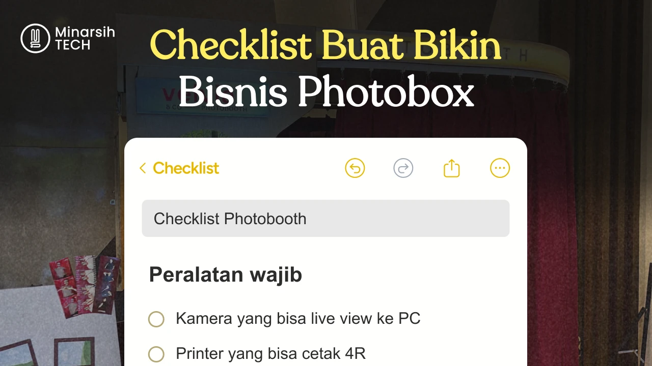 Checklist Buat Bikin Bisnis Photobox
