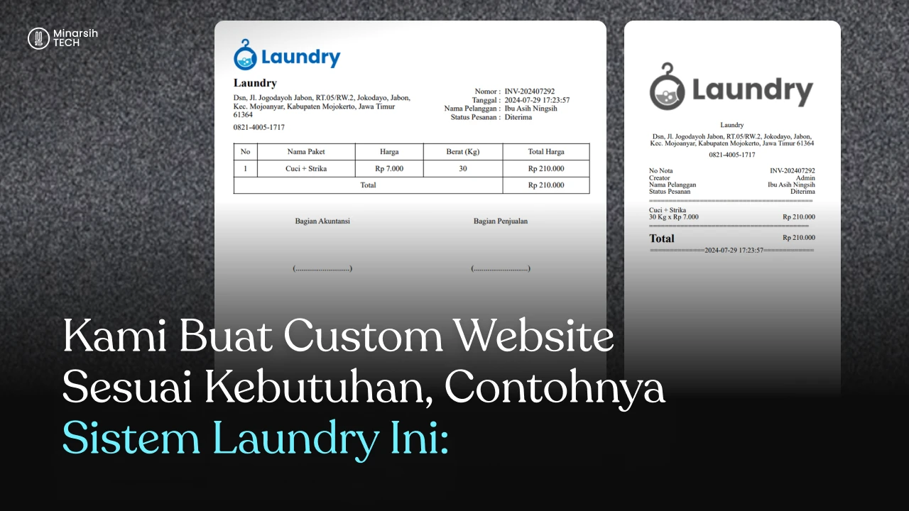 Transformasi Digital Bisnis Laundry: Kelola Operasional Lebih Cerdas dengan Sistem Custom