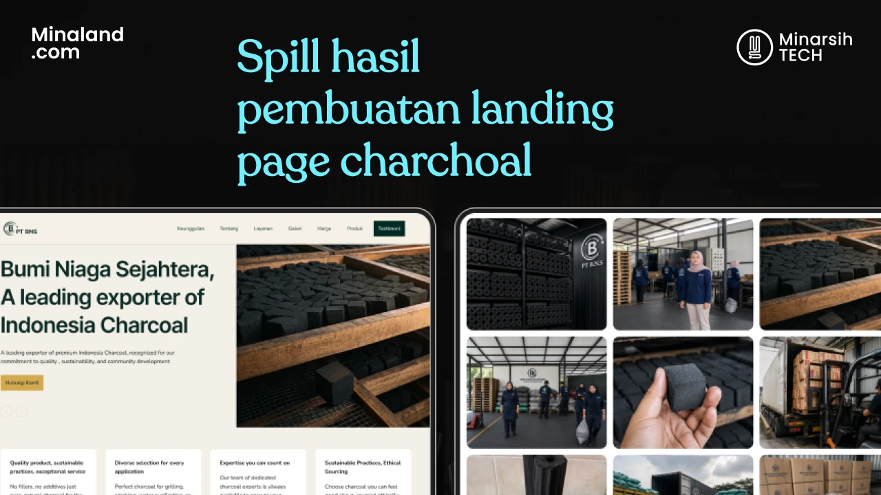 Tingkatkan Profesionalitas Bisnis Anda dengan Landing Page dari Minarsih Tech