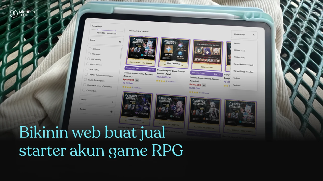 Bikin Website untuk Jual Starter Akun Game RPG: Solusi Aman, Cepat, dan Profesional