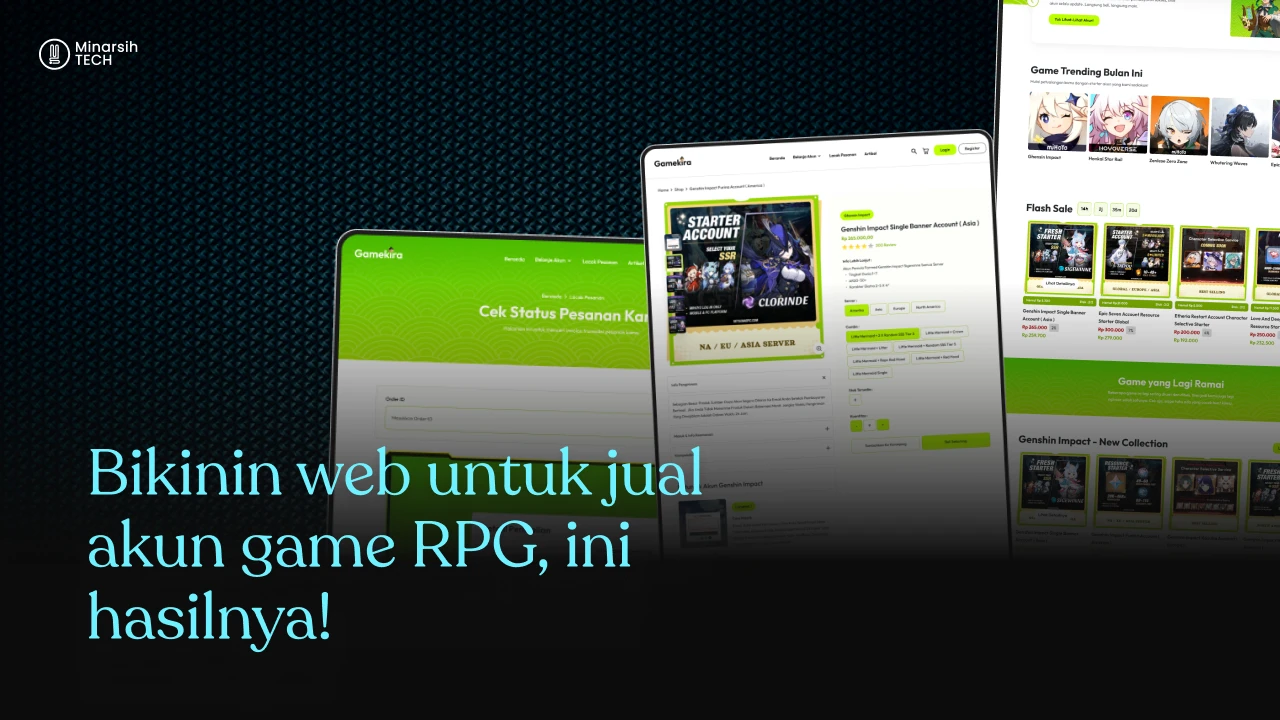 Gamekira: Solusi Website Marketplace Akun Game RPG yang Modern & User-Friendly