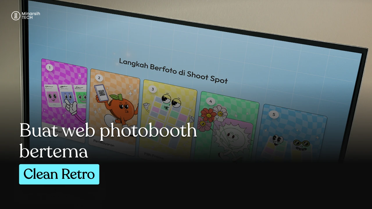Website Photobooth Bertema Clean Retro: Modern, Simpel, dan Siap Dipakai untuk Bisnis