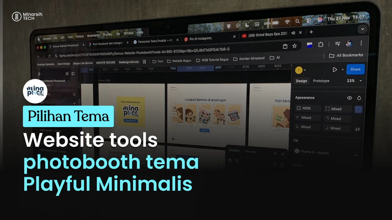 Photobooth Tema Retro Minimalism