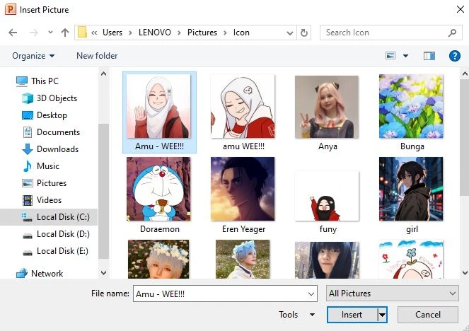 Pilih Gambar