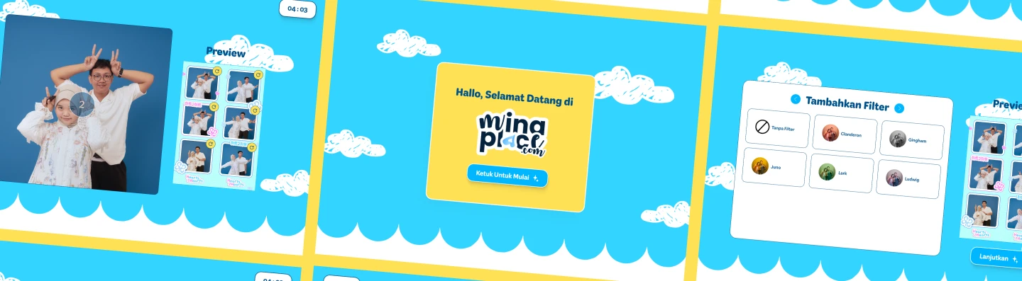 Banner Website Photobooth - Photobooth Tema 7 - Cartoon Style