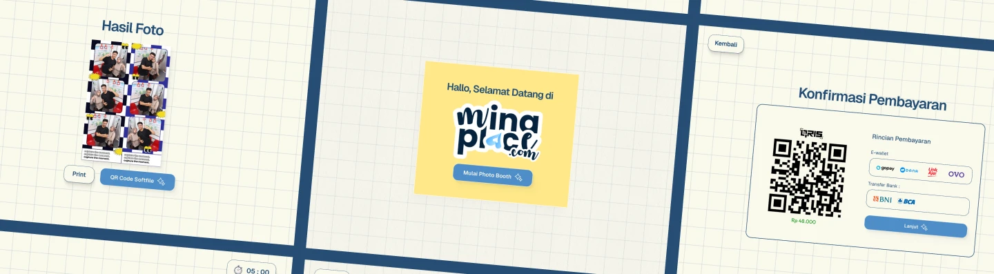 Banner Website Photobooth - Photobooth Tema 2 - Retro Minimalism