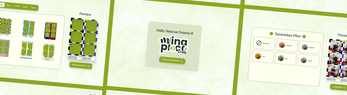 Banner Website Photobooth - Photobooth Tema 5 - Green Nature