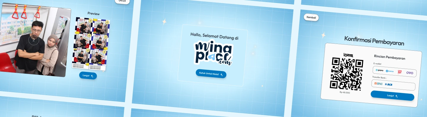 Banner Website Photobooth - Photobooth Tema 1 - Playful Minimalism