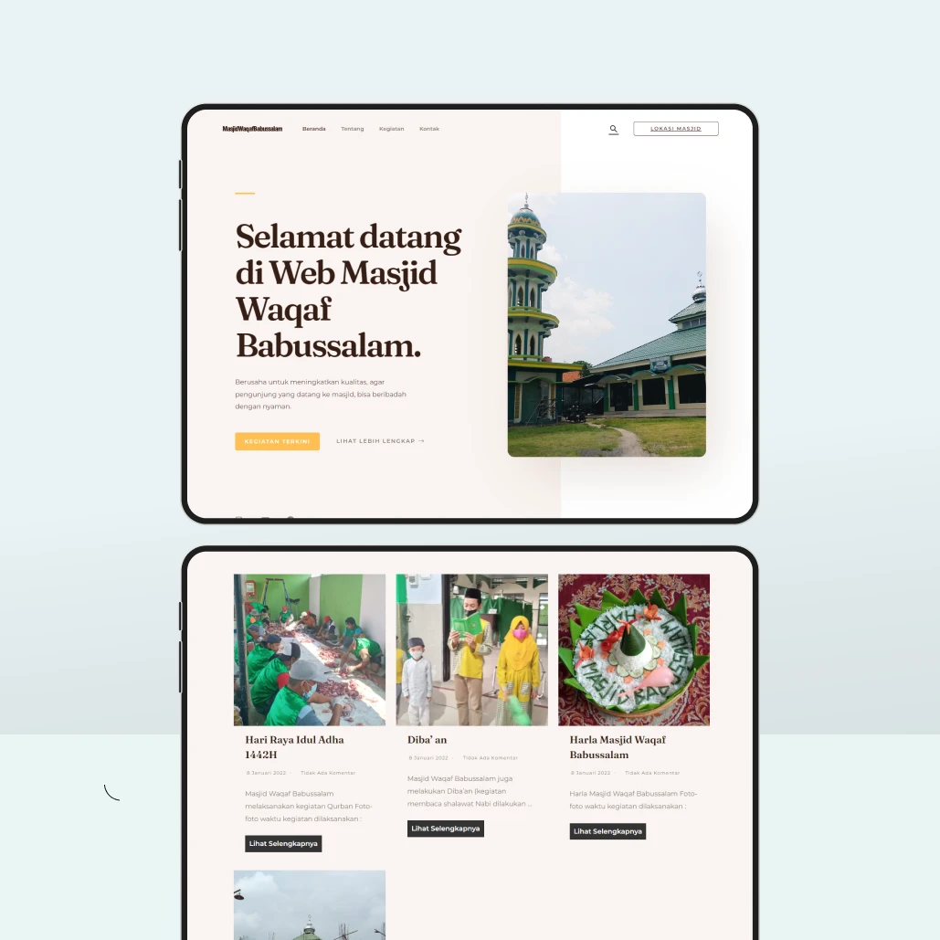 Website Company Profile Masjid Babussalam