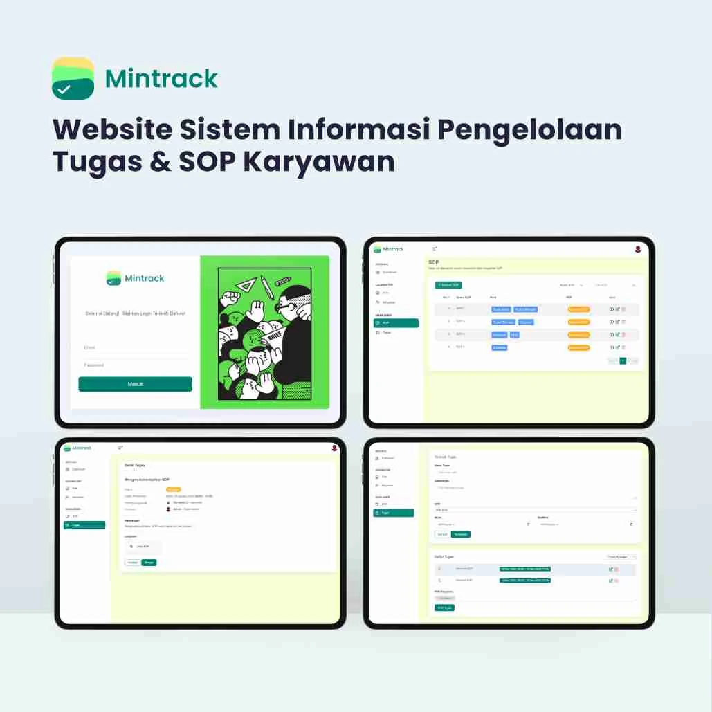 Website Sistem Informasi Pengelolaan Tugas & SOP Karyawan