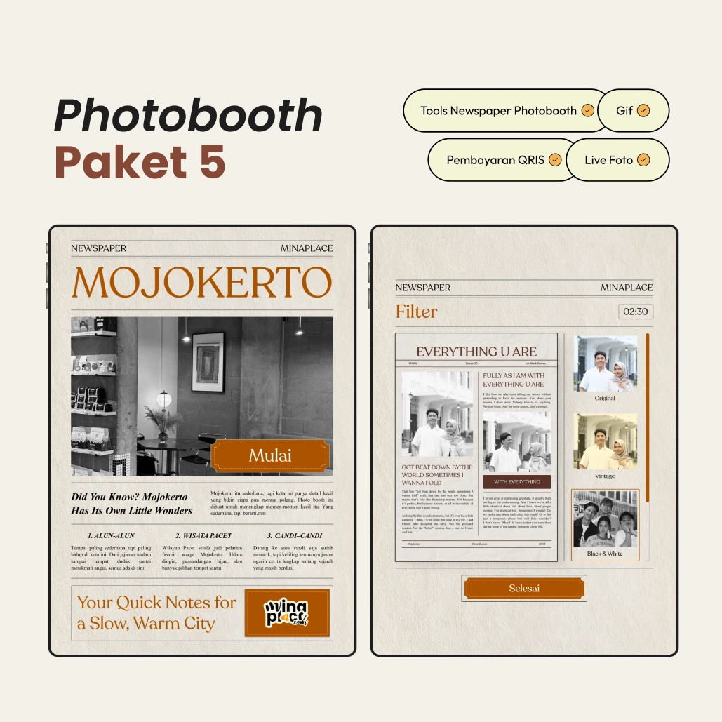 Paket 05 - Newspaper Photobooth