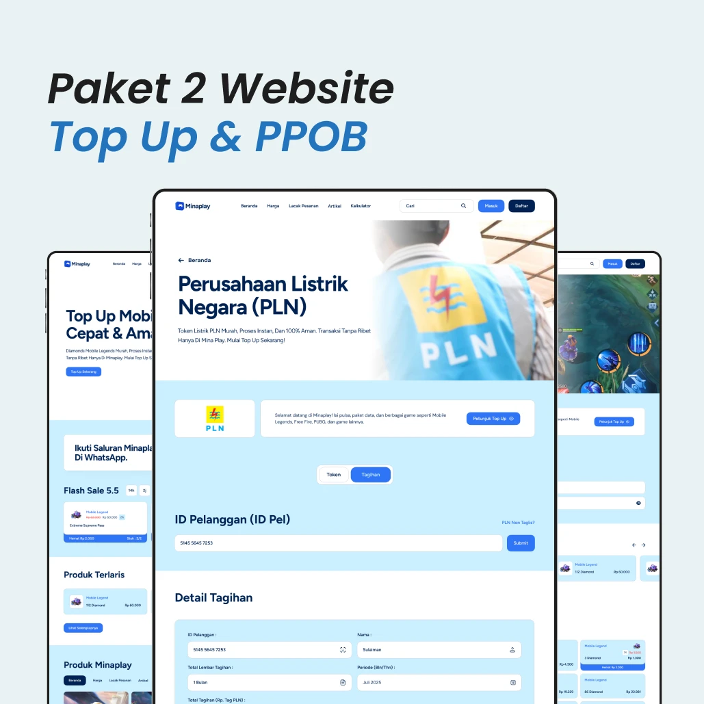 Paket 02 - Website Topup & PPOB