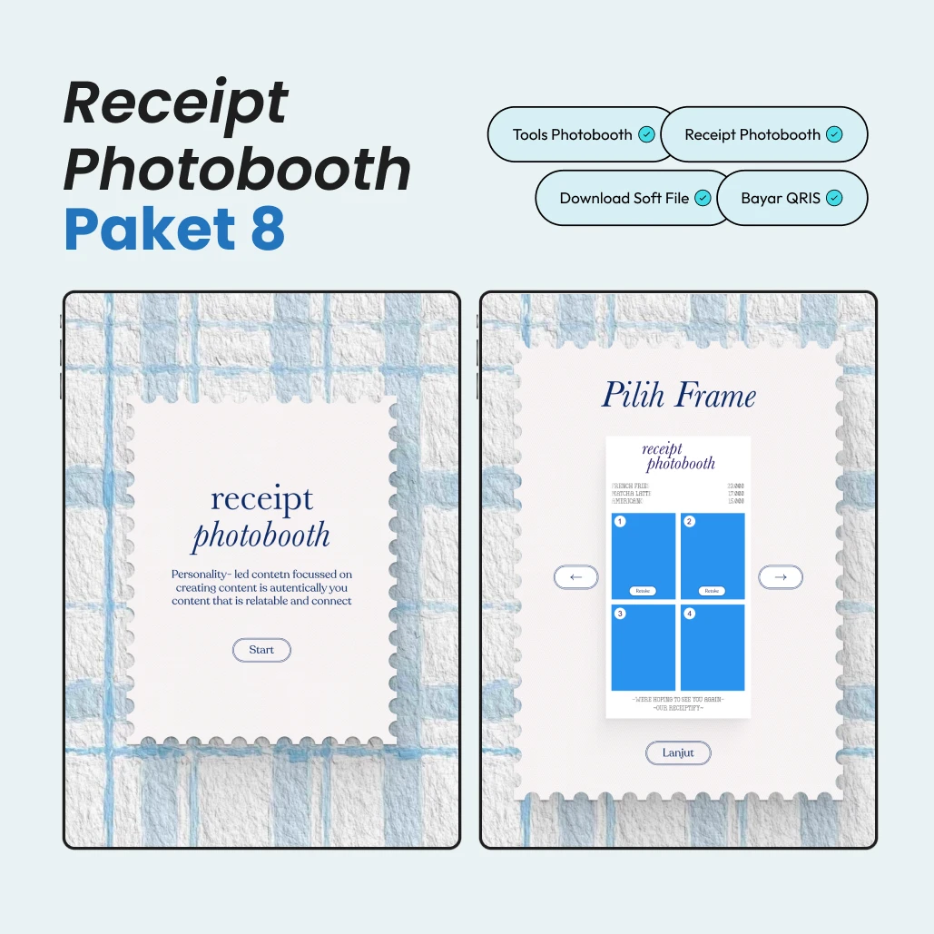 Paket 08 - Receipt Photobooth