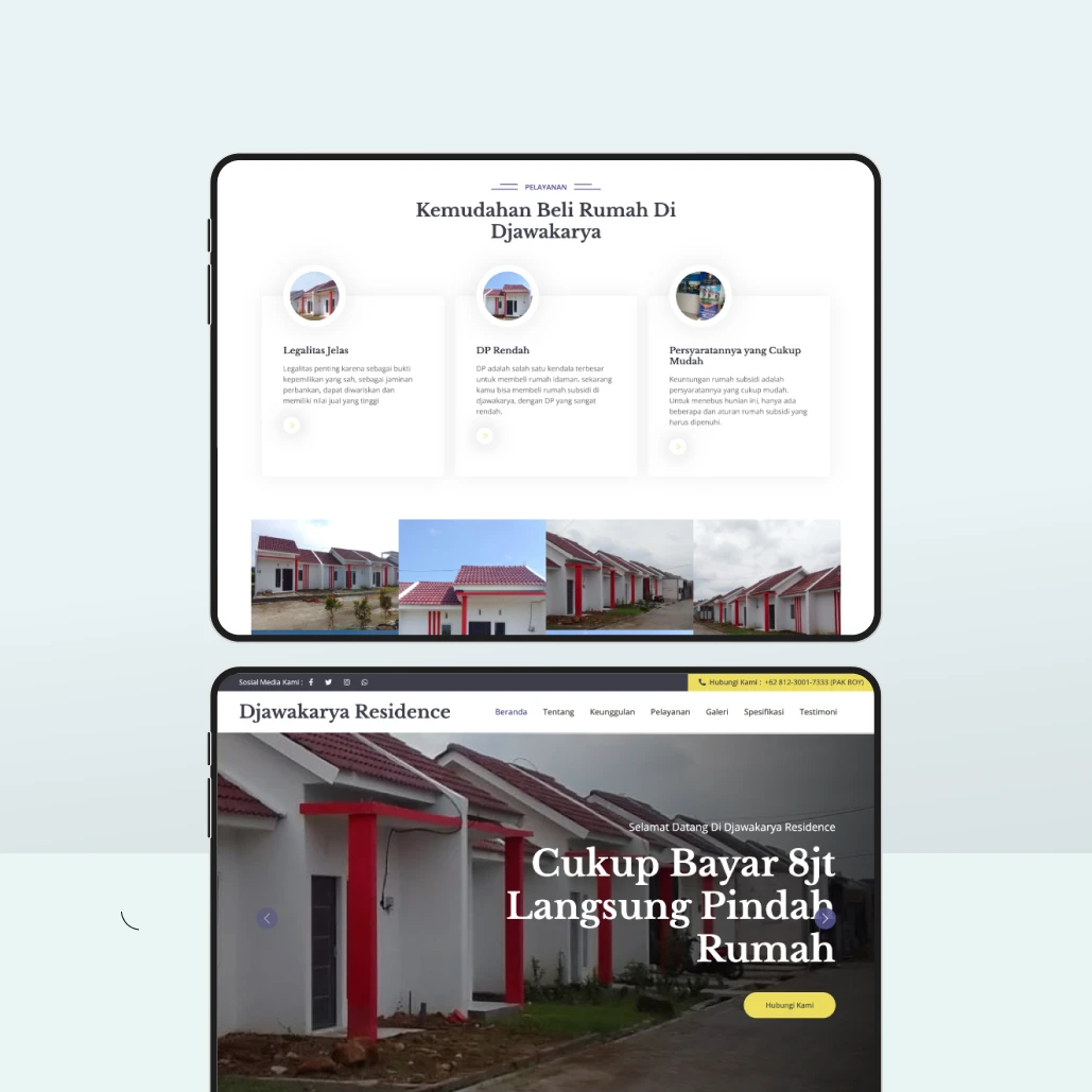 Djawakarya Residence - Website Landing Page